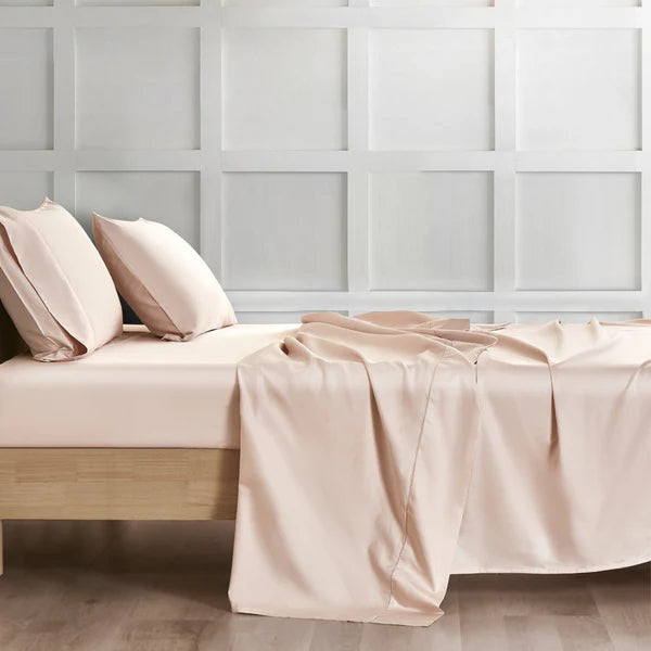 Drap plat en coton PIMA ( 400 fils ) Draps ,disponible chez Literie-Déco et moi