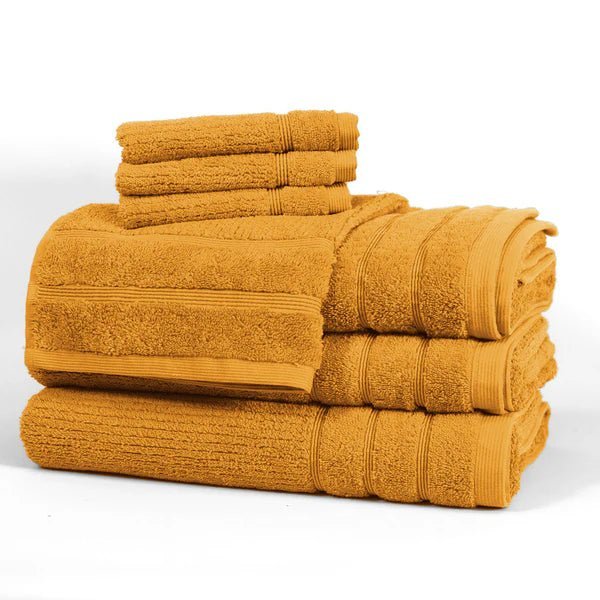 Serviettes en coton égyptien ( Jaune Or ) - serviettes de bain Daniadown - Literie-Déco et moi