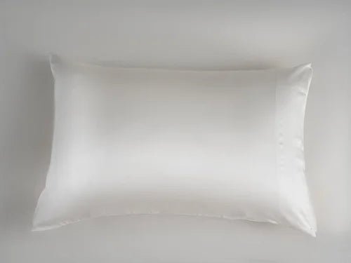 Taie oreiller en soie de mûrier - Champagne pâle ( 19 mommes) - Literie - Déco et moi