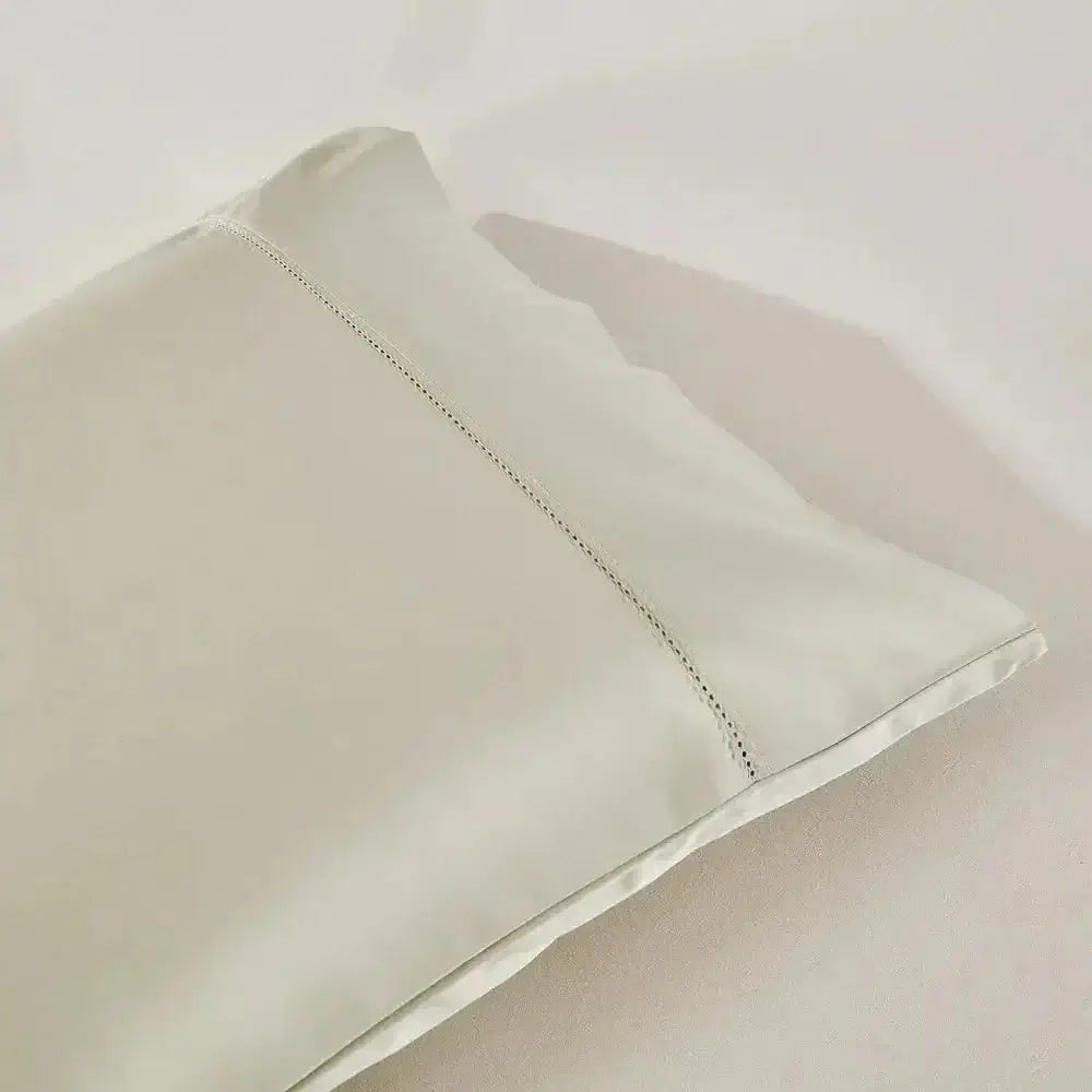 Taies d'oreiller coton PIMA 400fils (Paquet de 2) - Naturel - Literie - Déco et moi