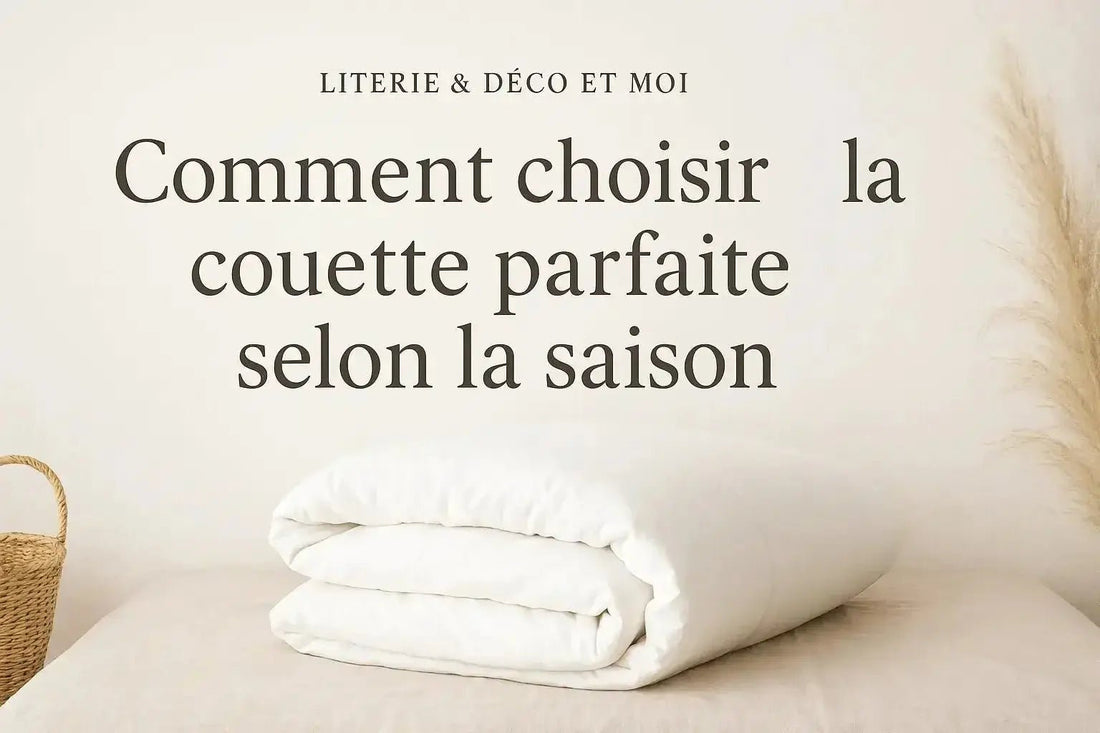 Apprenez à choisir la couette parfaite - Literie-Déco et moi