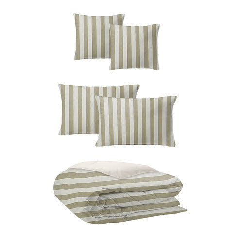 FAIT AU CANADA- Modèle WAVE RUNNER ( Sable ) - 5 PIECES-  Par Colcha Linens Douillette, Couvre-lit, Housse de couette  ,disponible chez Literie-Déco et moi 