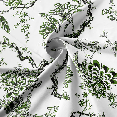 FAIT AU CANADA- Modèle TREE TOP AVOCADO - Par Colcha Linens Douillette, Couvre-lit, Housse de couette  ,disponible chez Literie-Déco et moi 
