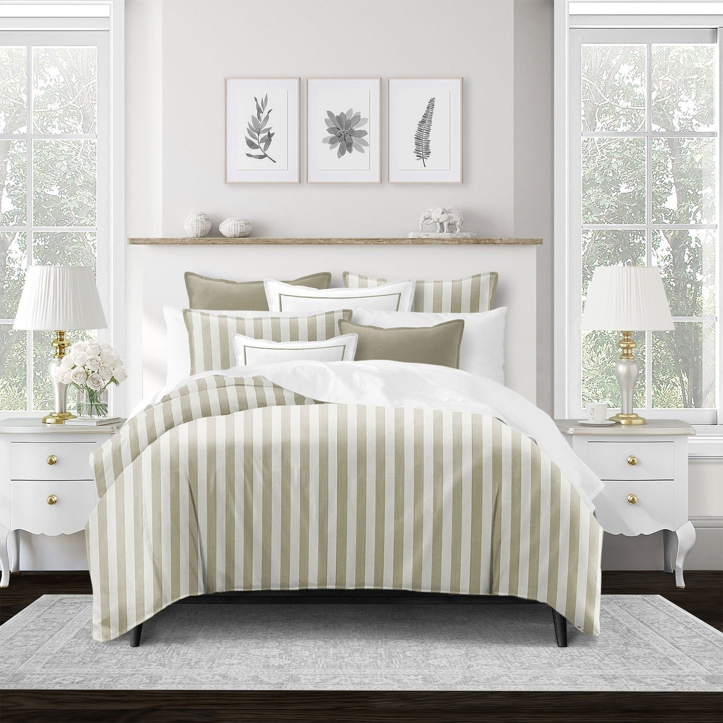 FAIT AU CANADA- Modèle WAVE RUNNER ( Sable ) - 5 PIECES-  Par Colcha Linens Douillette, Couvre-lit, Housse de couette  ,disponible chez Literie-Déco et moi 