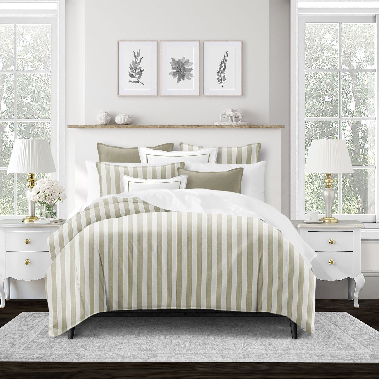 FAIT AU CANADA- Modèle WAVE RUNNER ( Sable ) - 5 PIECES-  Par Colcha Linens Douillette, Couvre-lit, Housse de couette  ,disponible chez Literie-Déco et moi 