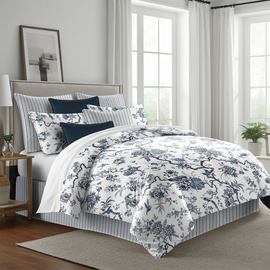 FAIT AU CANADA- Modèle TREE TOP CIEL BLEU - Par Colcha Linens (Copie) Douillette, Couvre-lit, Housse de couette  ,disponible chez Literie-Déco et moi 