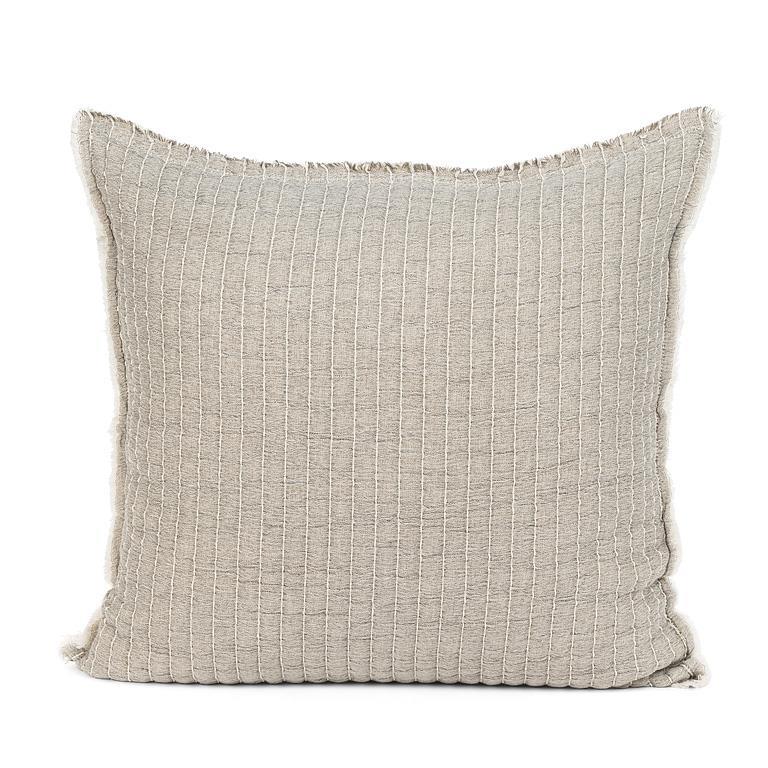 Jeté matelassé KANTHA  ( gris ) Couvre-lit  ,disponible chez Literie-Déco et moi 