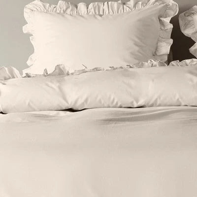 Ensemble housse de couette naturel Armance - Par Brunelli (Livraison AUTOMNE 2026)