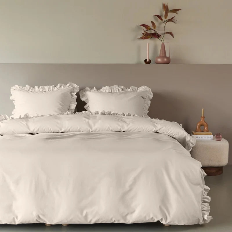 Ensemble housse de couette naturel Armance - Par Brunelli (Livraison AUTOMNE 2026)