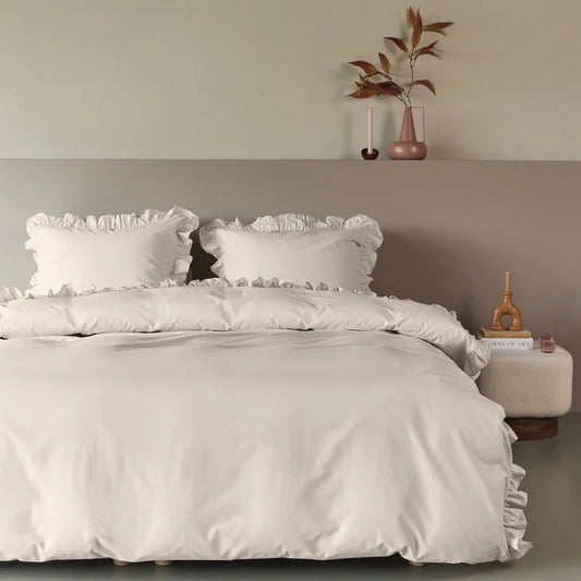 Ensemble housse de couette naturel Armance - Par Brunelli (Livraison AUTOMNE 2026)