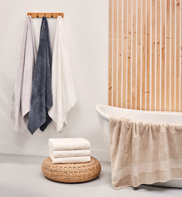 Drap de bain en 100% coton égyptien ALEXANDRIA - Par Cuddle Down
