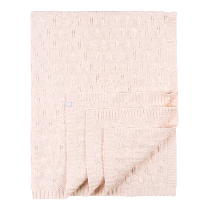 Couverture en tricot neutre Just Born by Gerber Baby - ROSE Couverture tricot  ,disponible chez Literie-Déco et moi 