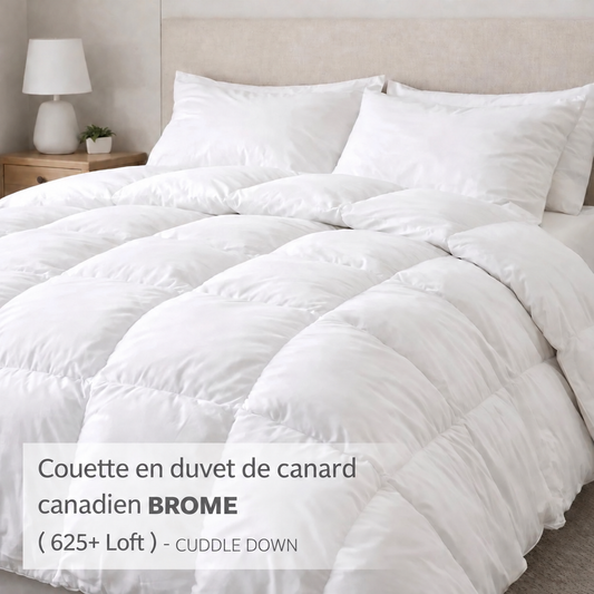 Couette en duvet de canard canadien BROME ( 625+ Loft )- CUDDLE DOWN - Couettes Cuddle Down - Literie-Déco et moi 