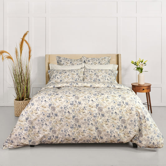 ( Fait au Canada ) Housse de couette BLUE BIRD- Par Cuddle Down Housse de couette ,disponible chez Literie-Déco et moi