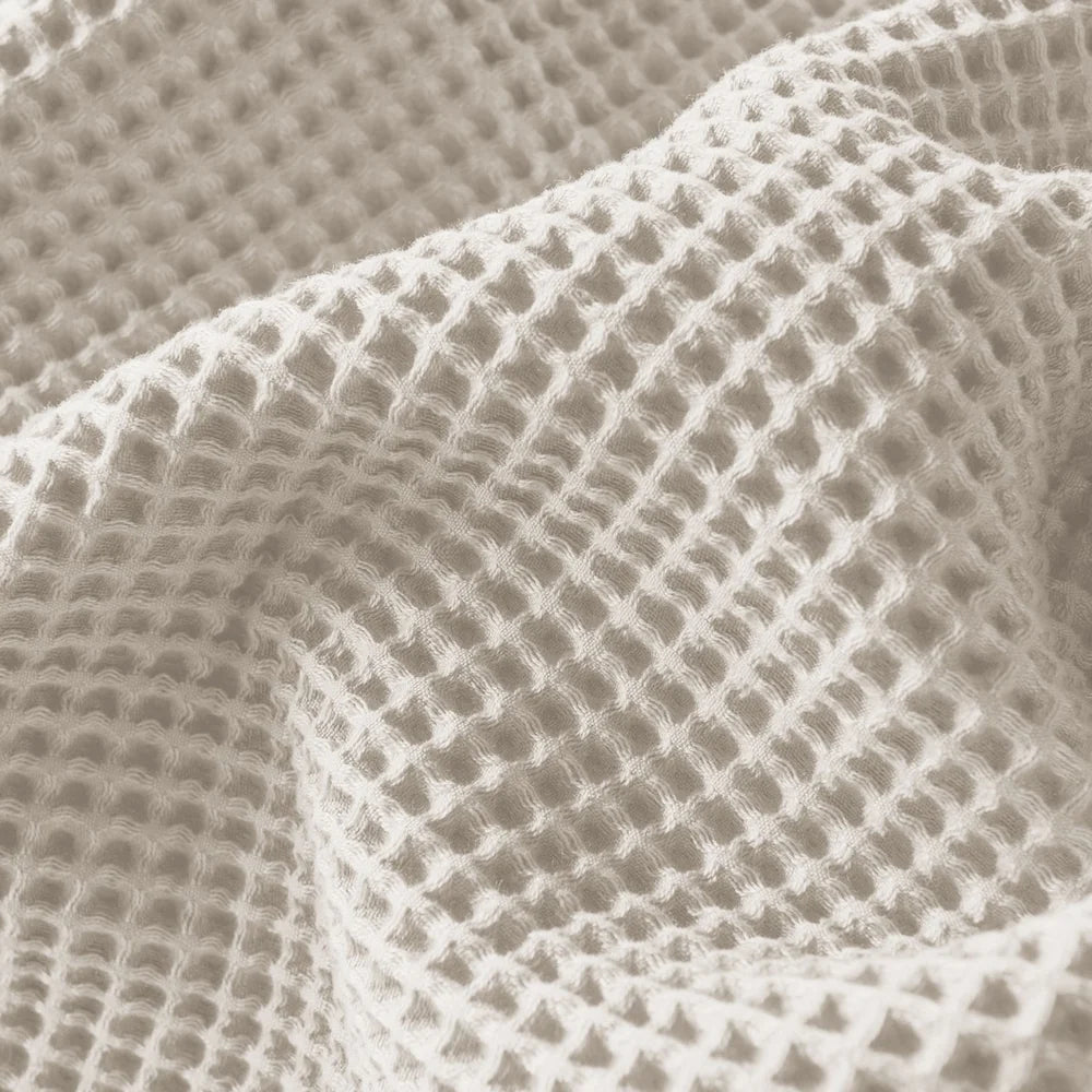 Couverture en coton gaufré sable Celia- Par Brunelli   (Livraison AUTOMNE 2026)