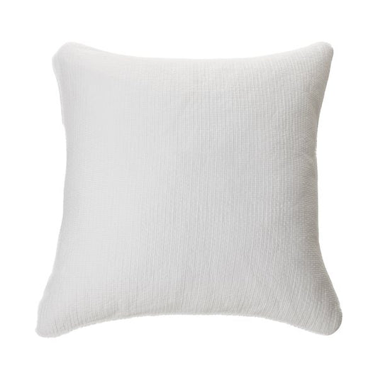 Cache oreiller européen piqué blanc CONTEMPORAIN ( 25'' x 25'')- Par Brunelli Cache OREILLER EUROPEEN  ,disponible chez Literie-Déco et moi 