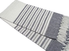 Jeté COZY- Bleu et blanc( 50''x60'') - Jeté Livia - Literie-Déco et moi 