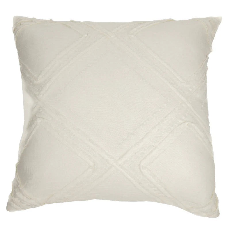  Cache oreiller européen crème Buckwheat  25'' x 25'' - Par Brunelli de Brunelli – PRODUIT  de qualité chez Literie & Déco et Moi