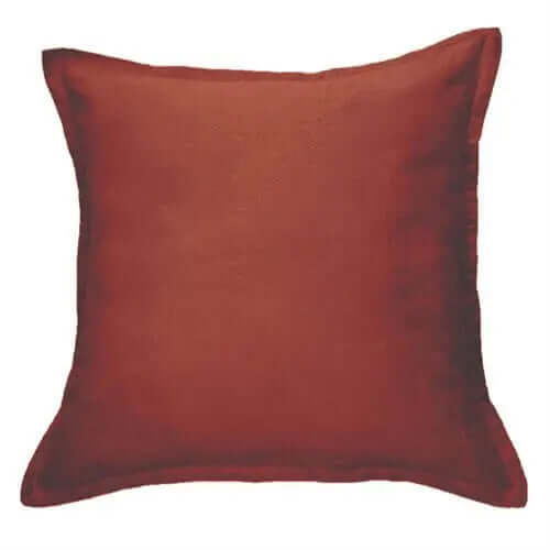 Cache oreiller européen en lin terracotta LINEN (25'' X 25'') - Par Brunelli - Premium Cache oreillers from Brunelli - Just $35.95! Shop now at Literie-Déco et moi 