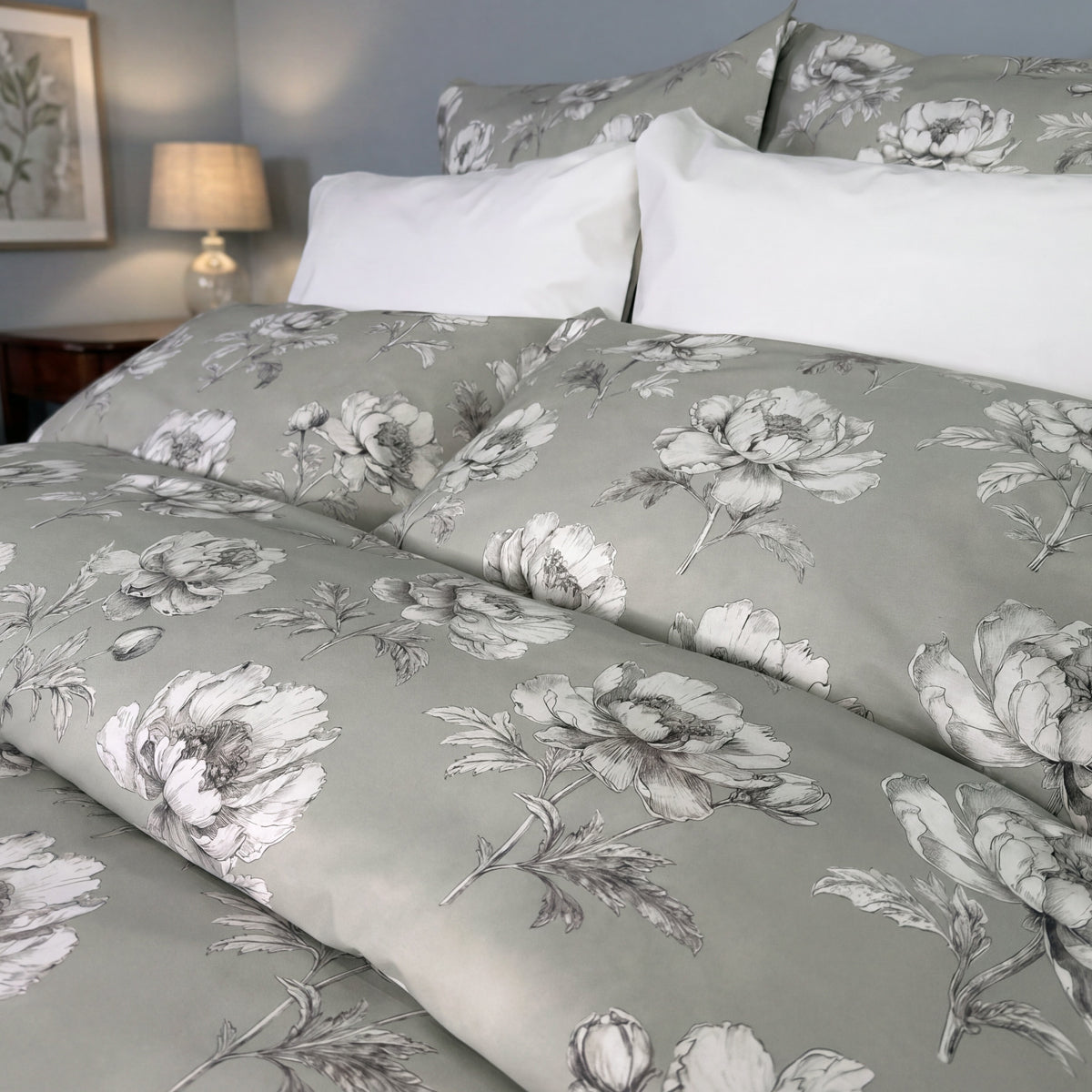 (Fait au Canada) Ensemble de housse de couette Camélia- Par Cuddle Down