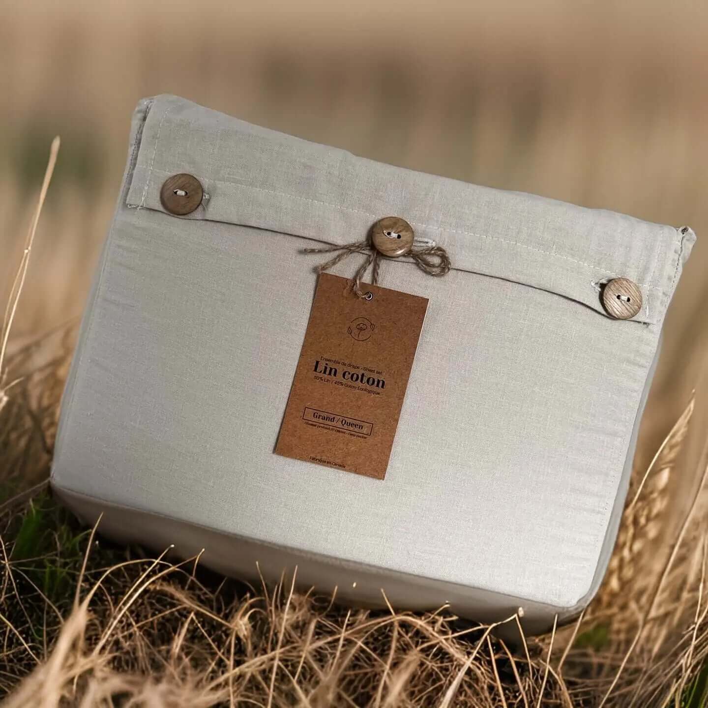 ( Confectionné au Québec )- Ensemble draps LIN / COTON - Premium Draps from Zénima - Just $182.95! Shop now at Literie-Déco et moi 