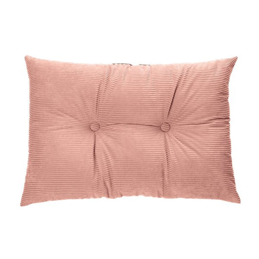 Coussin rectangulaire en velours côtelé corail CORDUROY ( 16'' x 24'')- Par Brunelli