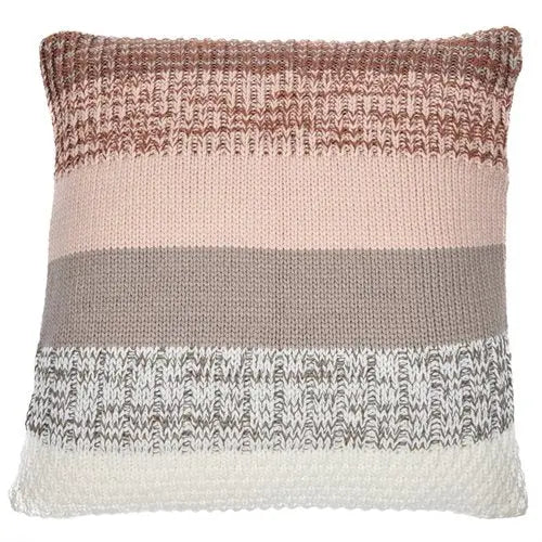 50% DE RABAIS -Coussin en tricot rayé BABA  (20'' x 20'')-Par Brunelli coussins  ,disponible chez Literie-Déco et moi 