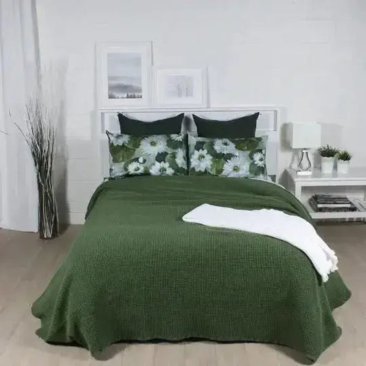 Couverture PORTO (Vert) - Literie - Déco et moi