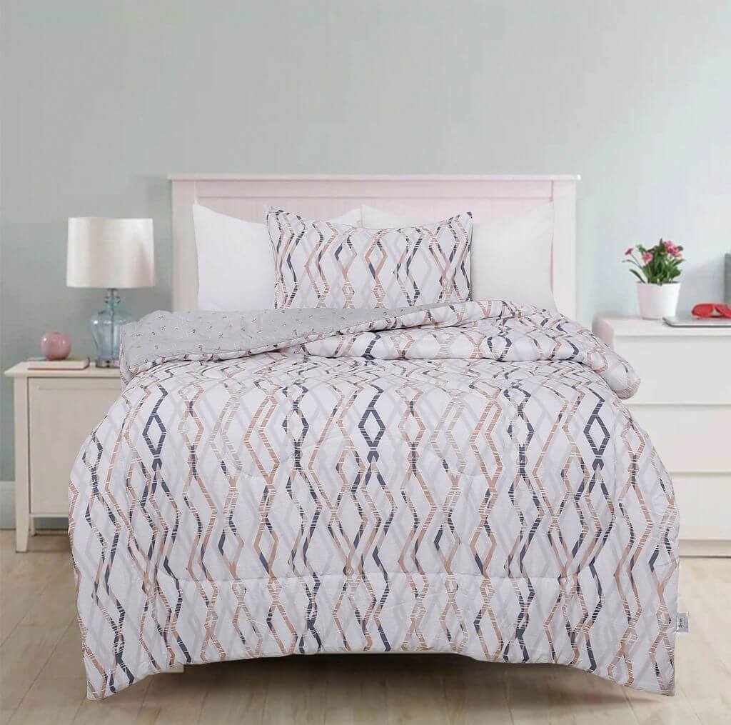 Ensemble douillette ADAM ( Format Jumeau ) Housse de couette  ,disponible chez Literie-Déco et moi 