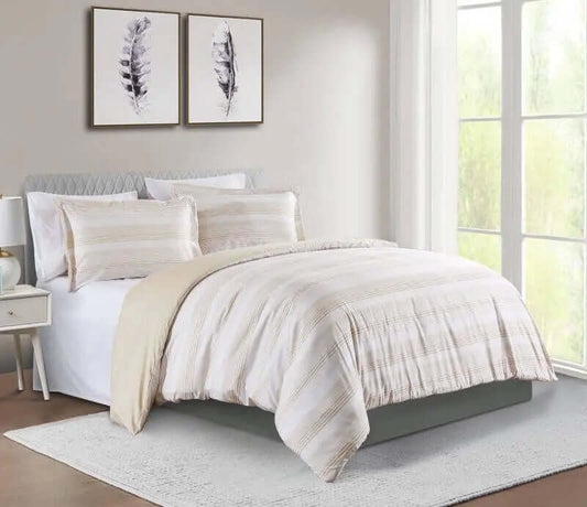 Ensemble de housse de couette KRIS ( Lin) - Literie - Déco et moi