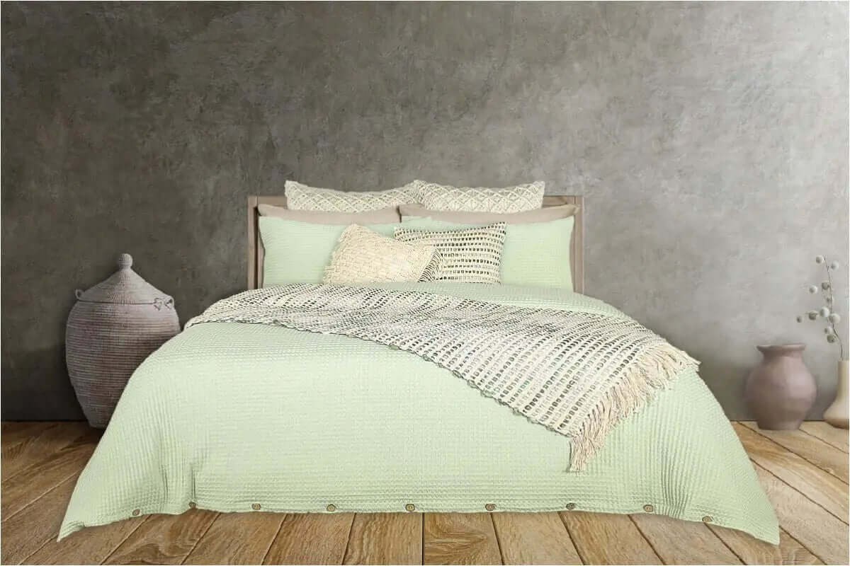 Ensemble de housse de couette gaufrée RINELA - Premium Housse de couette from rjs trading - Just $48.95! Shop now at Literie-Déco et moi 