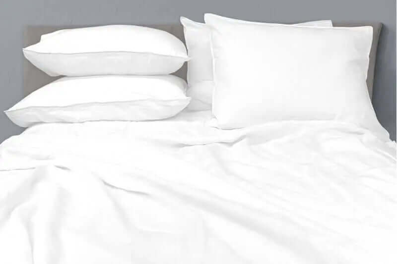 Ensemble draps en lin MORGAN ( Blanc ) - Literie - Déco et moi