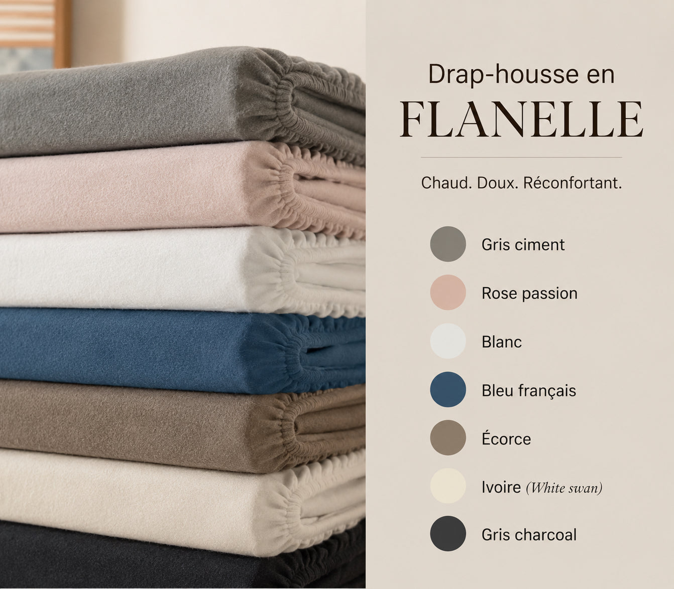 (FAIT AU QUÉBEC) -Drap-housse en FLANELLE-Pour lit électrique-JUMEAU XL, QUEEN OU KING - Draps Zénima - Literie-Déco et moi 