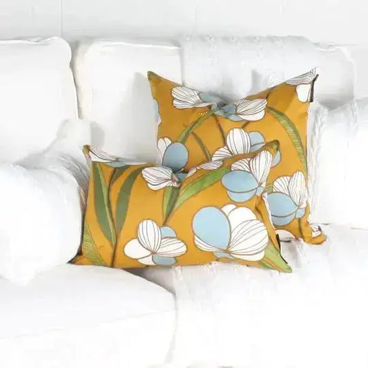 ( Fait au Québec ) Coussin SAFRAN ( 2 formats disponibles) - Literie - Déco et moi