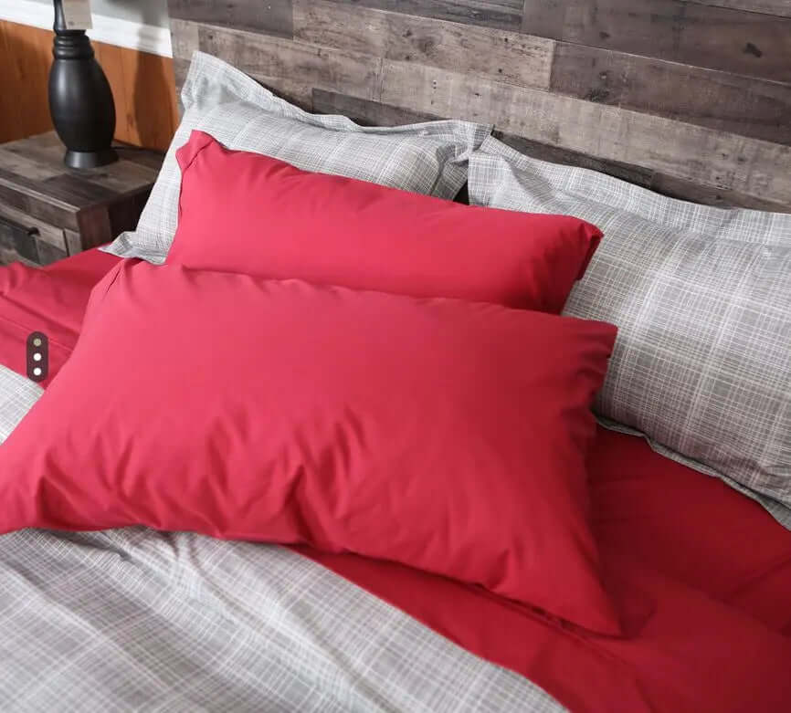 ( Fait au Québec ) Housse de couette BALNAO,220 fils )- 11 teintes disponibles ) Housse de couette  ,disponible chez Literie-Déco et moi 