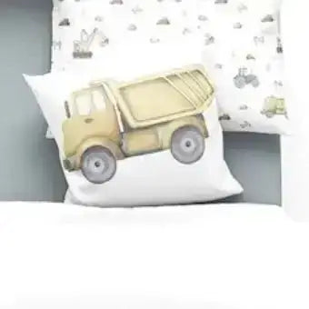 ( Fait au Québec) Ensemble housse de couette - CAMIONS - Literie - Déco et moi