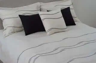 (Fait au Québec) Housse de couette CÉLESTE ( Ensemble 4 pièces ) - Literie - Déco et moi