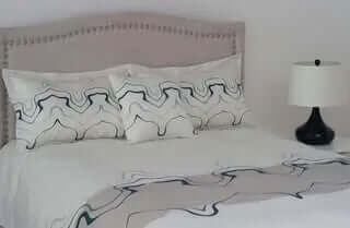 (Fait au Québec) Housse de couette LOGAN ( Ensemble 4 pièces ) - Literie - Déco et moi