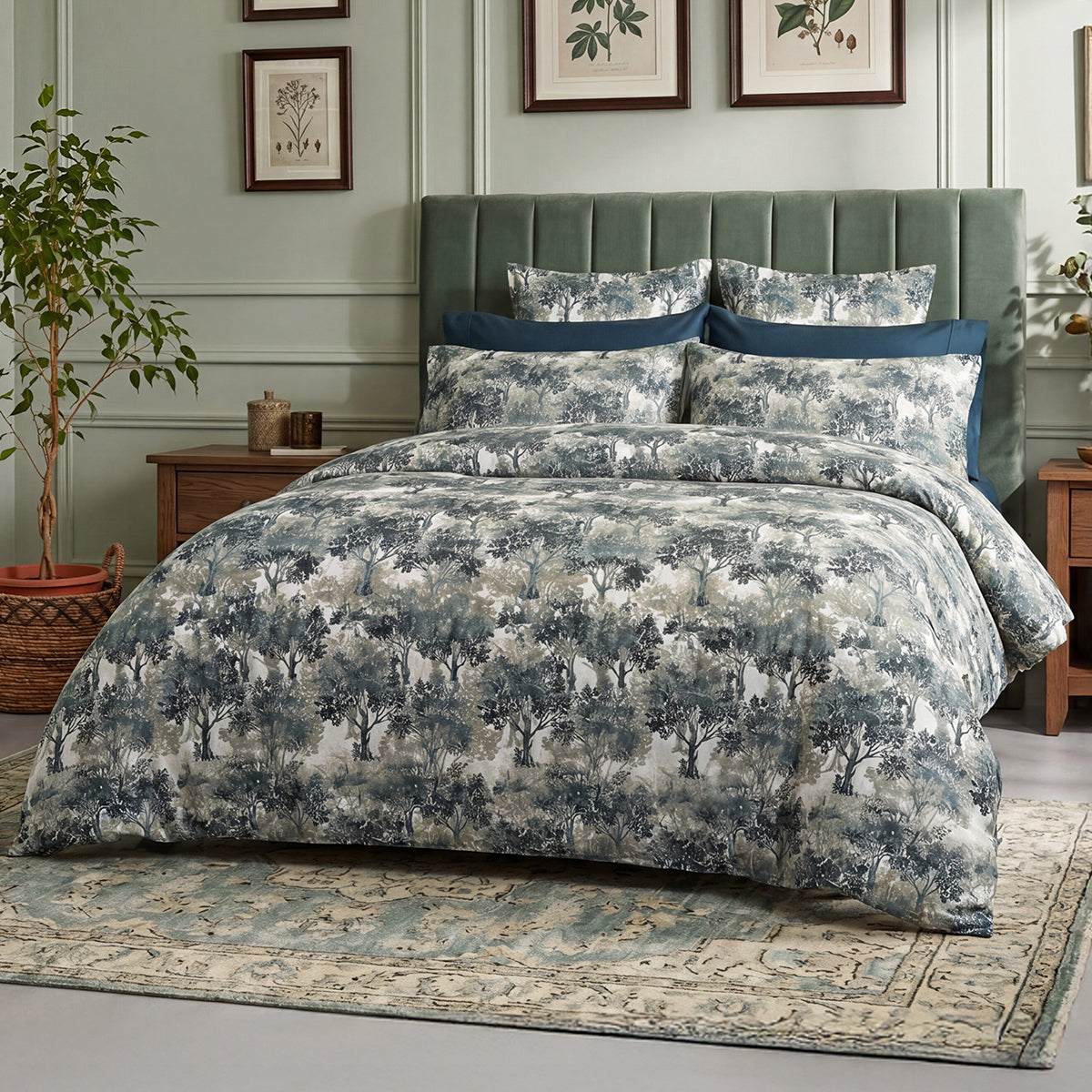 (Fait au Canada) Ensemble de housse de couette Gree- Par Cuddle Down