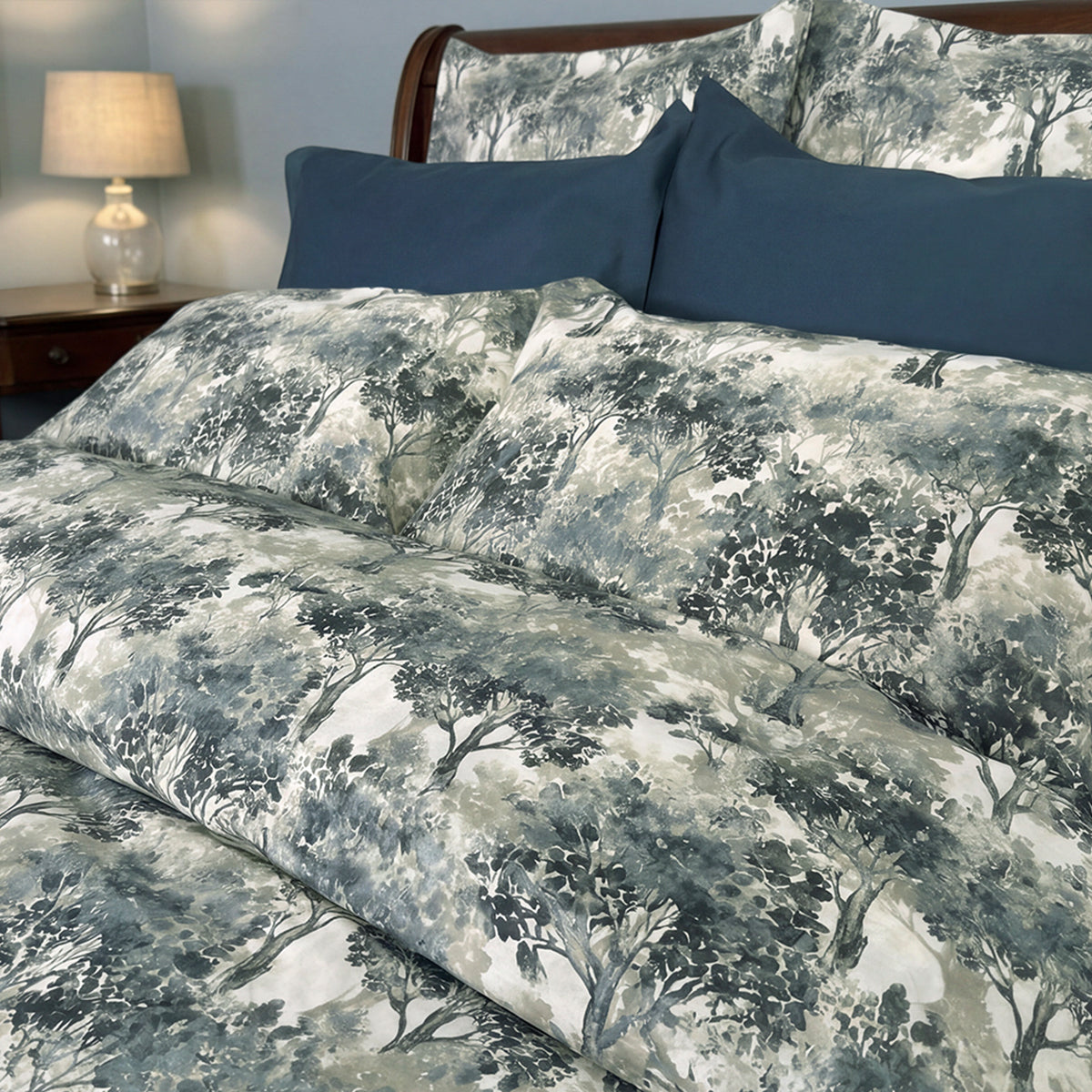 (Fait au Canada) Ensemble de housse de couette Gree- Par Cuddle Down