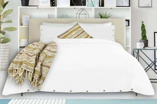 Housse de couette COXEN ( blanc ) de rjs trading – PRODUIT de qualité chez Literie & Déco et Moi