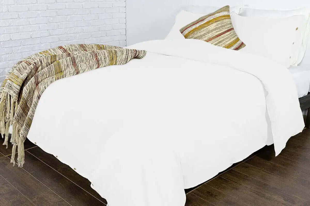 Housse de couette COXEN ( blanc ) - Literie - Déco et moi