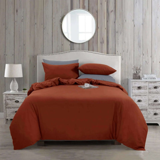 Housse de couette NATURE ( Terracotta ) - Literie - Déco et moi