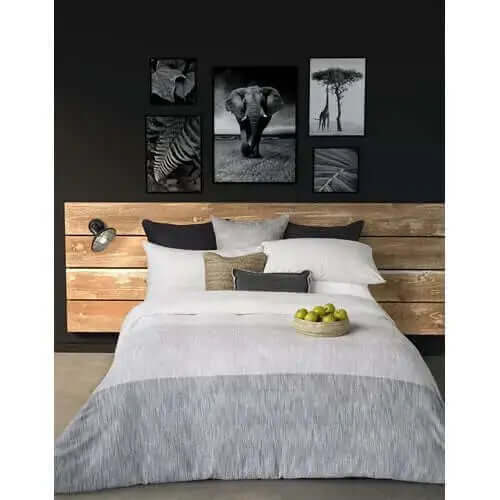 Housse de couette à motifs chevrons FLEETWOOD - Par Brunelli - Literie - Déco et moi