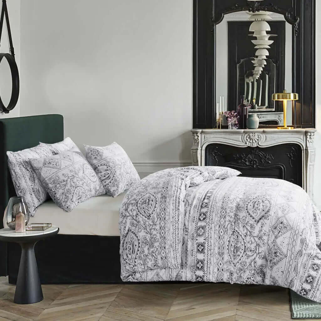 Housse de couette en coton et lin RIVA - Literie - Déco et moi