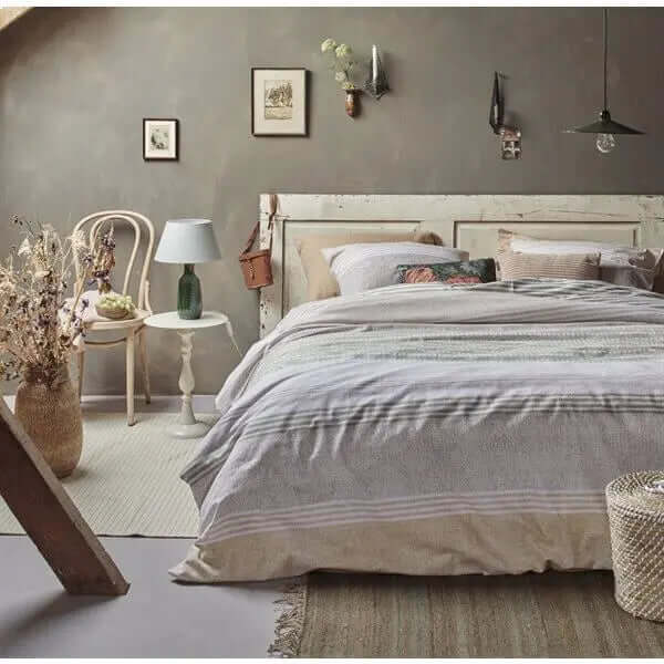 Housse de couette lignée SUNFLOWER - Par Brunelli - Premium Housse de couette from Brunelli - Just $169.95! Shop now at Literie-Déco et moi 