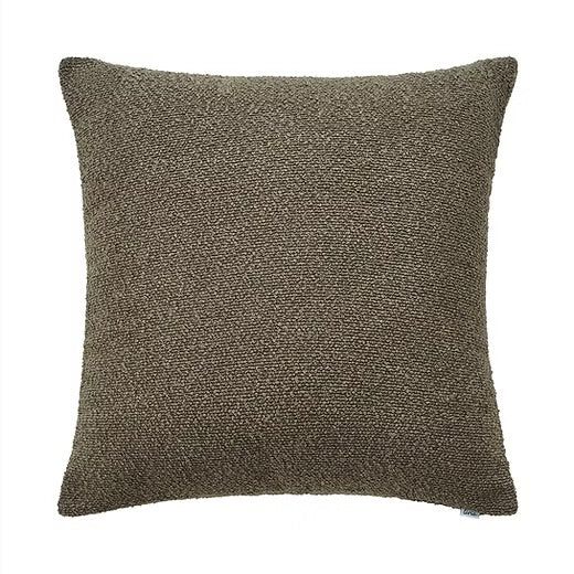 Coussin euro BOUCLÉ  ( Brun ) 25'' x 25'' coussins  ,disponible chez Literie-Déco et moi 