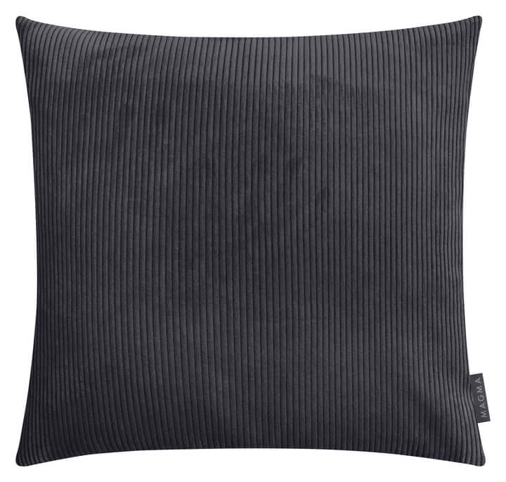 Housse de coussin carrée INGA  18'' x 18'' ( Charcoal ) coussins  ,disponible chez Literie-Déco et moi 