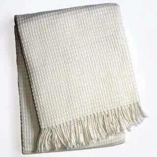 Jeté BASIC GAUFRÉ CRÈME ( 55'' X 70'') - Literie - Déco et moi