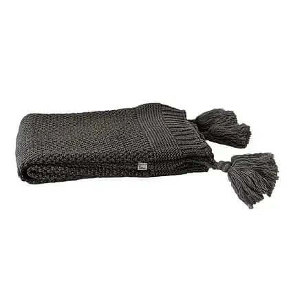 Jeté Cozy - Gris ( 50''x60'') - Literie - Déco et moi